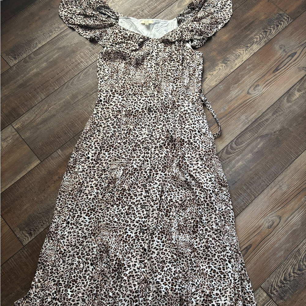 Kori Long Sleeve Animal Print Dress